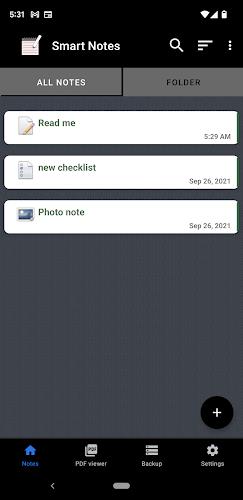 Smart Notes App Captura de tela 0