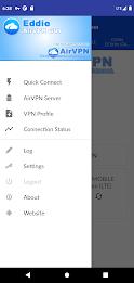 AirVPN Eddie Client GUI Captura de tela 1