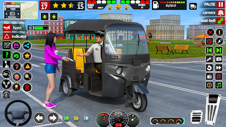 TukTuk Rickshaw Driving Games Captura de tela 0