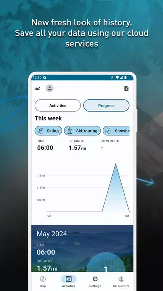 SkiPal - Accurate Ski Tracks Capture d'écran 2