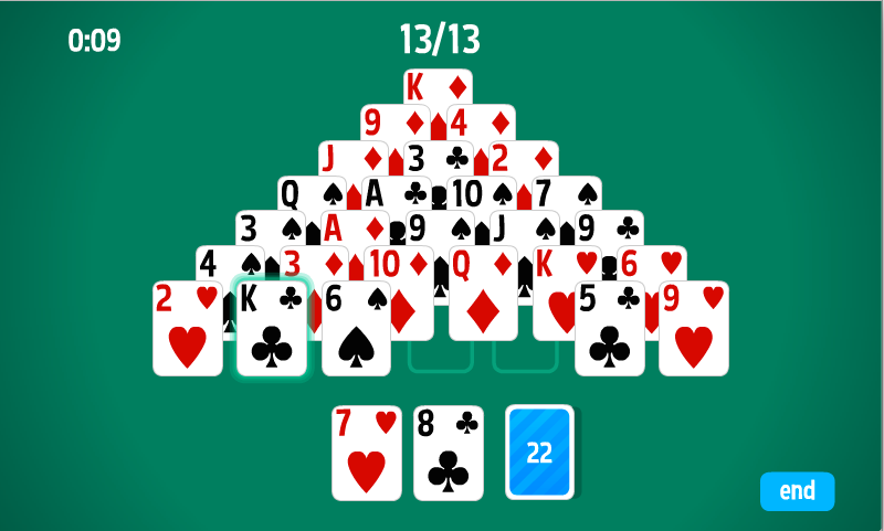 Pyramid Solitaire HD card game স্ক্রিনশট 1