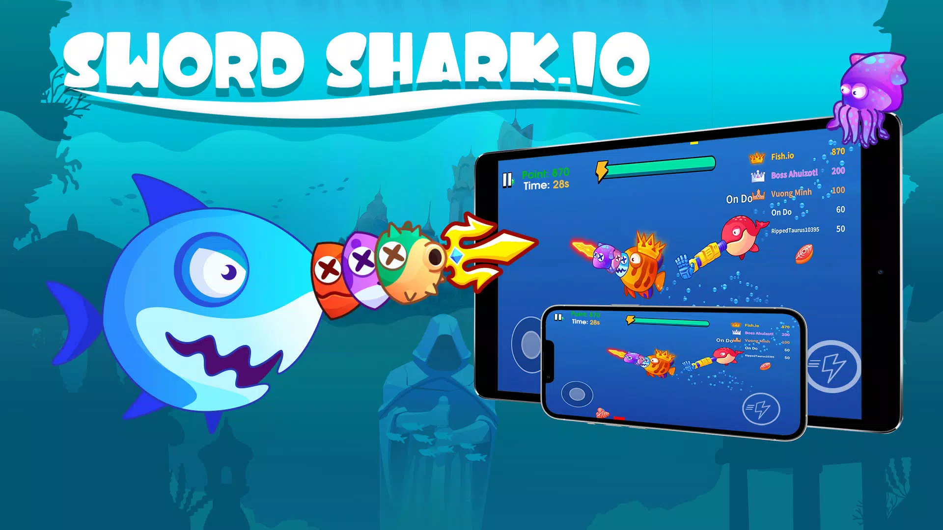 Sword Shark.io Ảnh chụp màn hình 0