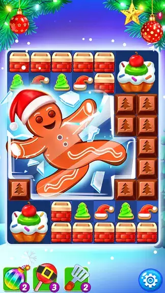 Christmas Cookie: Match 3 Game स्क्रीनशॉट 2