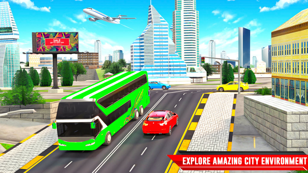 City Coach Bus Driving Sim 3D應用截圖第1張