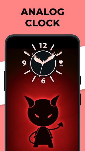 Live Clock wallpaper app Tangkapan skrin 0