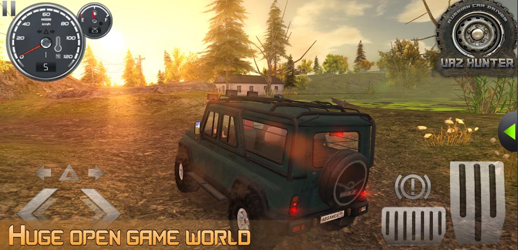 Russian Car Driver UAZ HUNTER Mod ဖန်သားပြင်ဓာတ်ပုံ 0