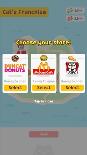 Cat diner: Franchise tycoon Captura de tela 0