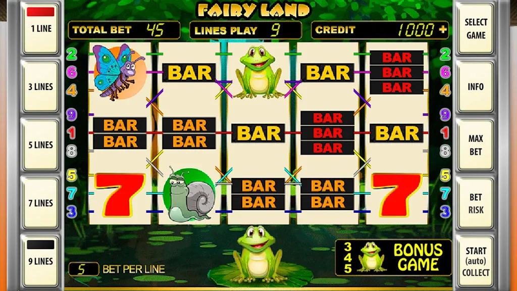 Slot machines Fairy Land Deluxe Tangkapan skrin 1