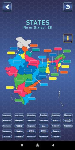India Mapper-(India Map Game) Ekran Görüntüsü 3