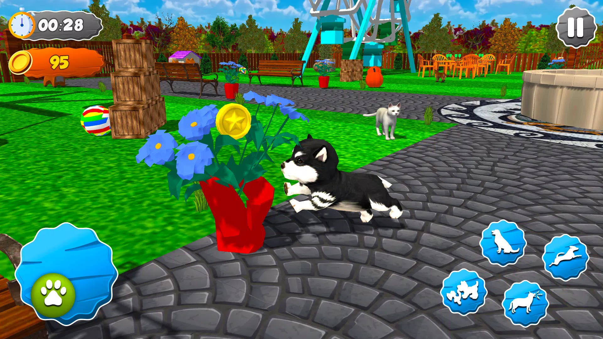 Pet Dog Game: Virtual Dog Sim スクリーンショット 1