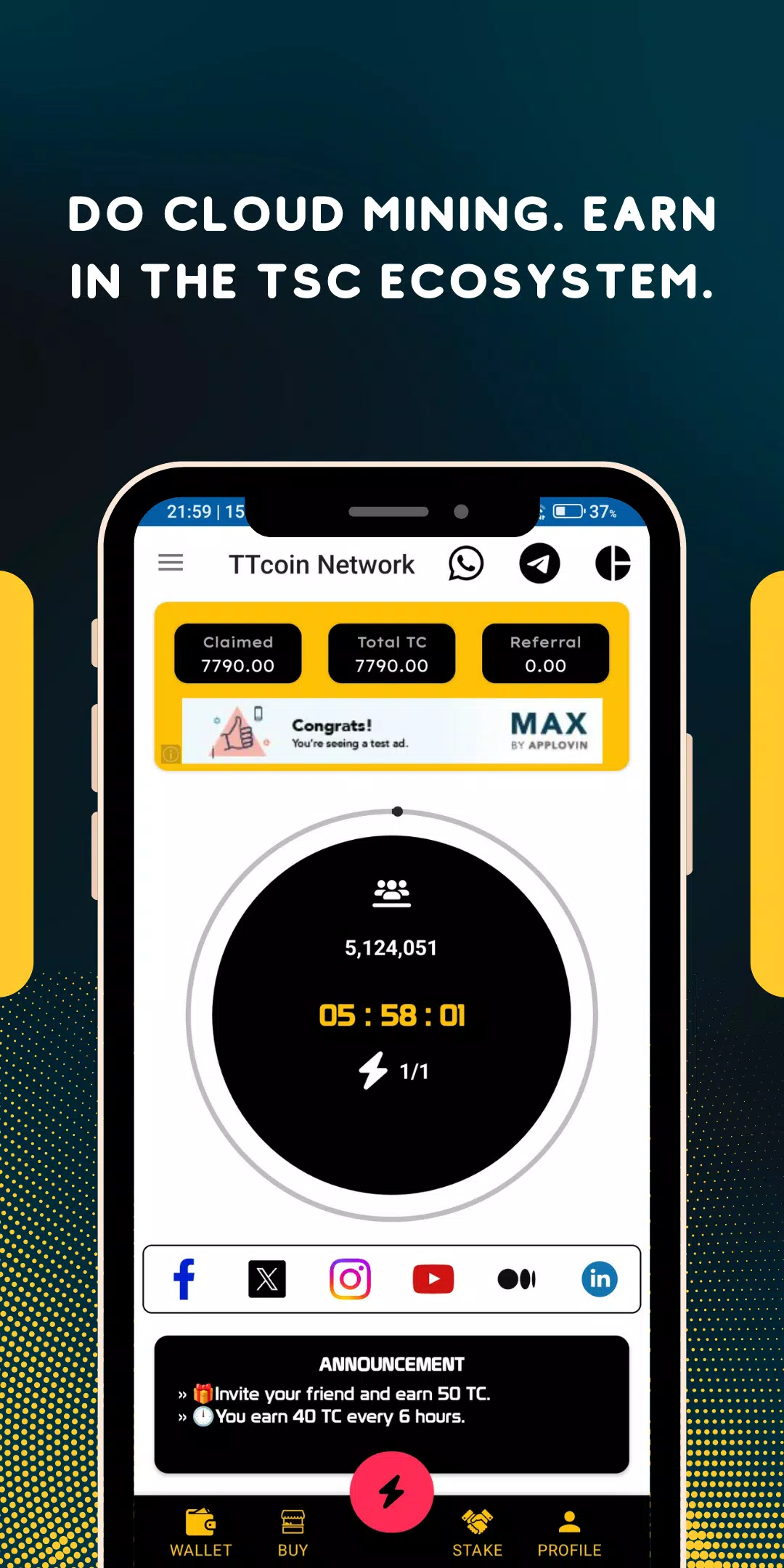 TTcoin Network - OLD Schermafbeelding 1