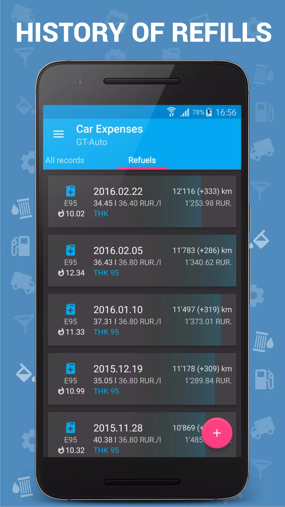 Schermata Car Expenses Manager 2