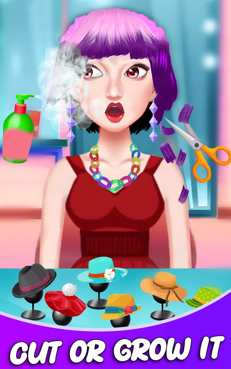 Fashion Girls Hair Salon Games Capture d'écran 2