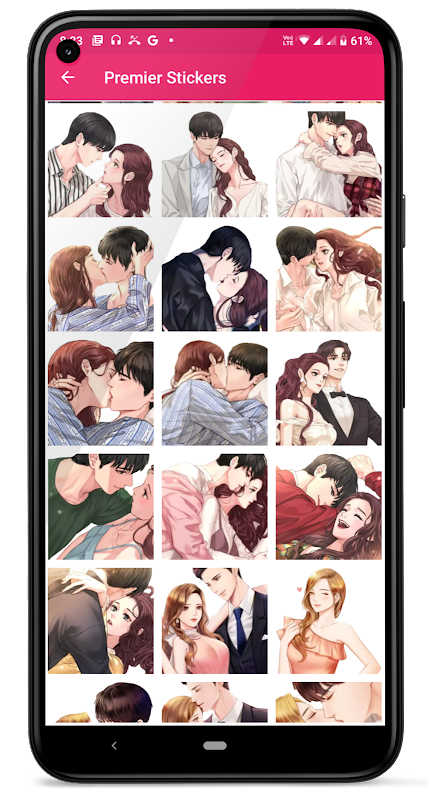 Kiss Me Love Stickers: Kiss Me Wallpaper ภาพหน้าจอ 2