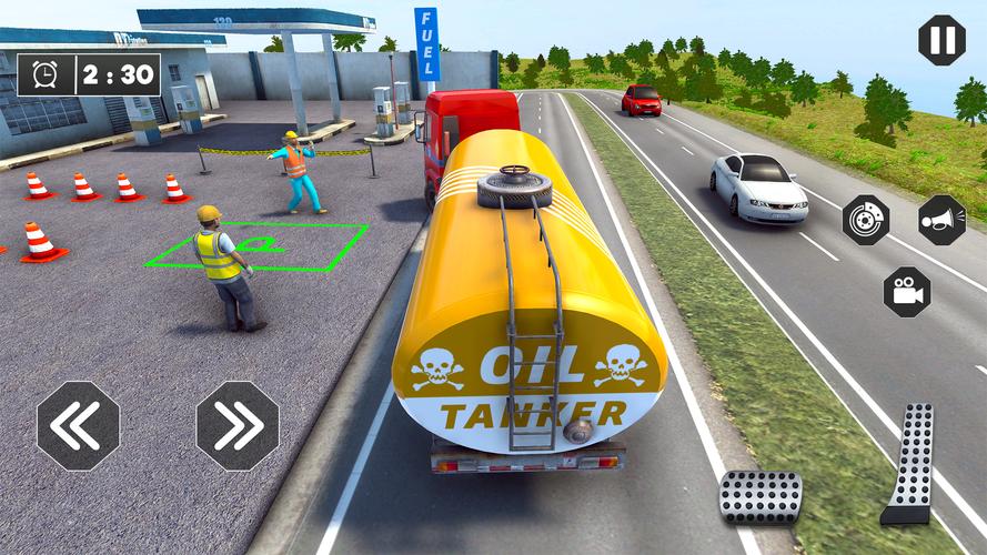 US Oil Tanker Truck Games Sim স্ক্রিনশট 0