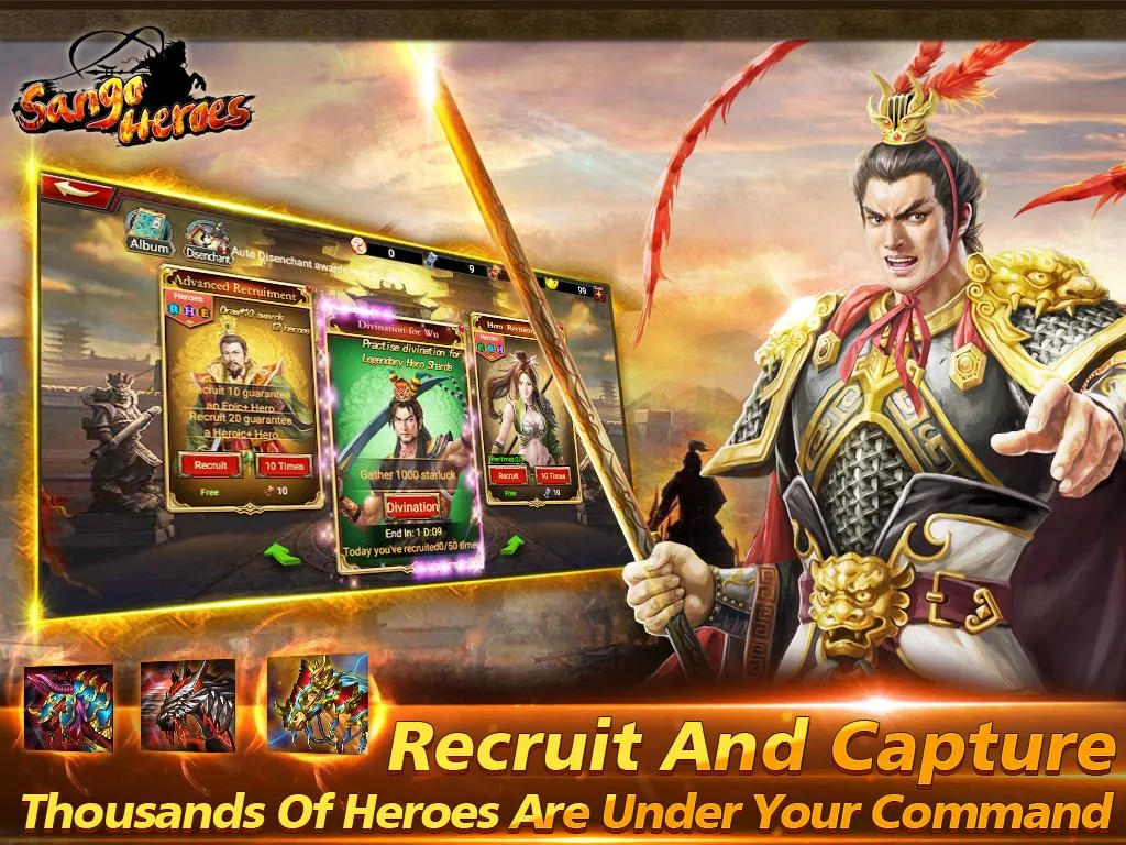 CBT of Sango Heroes Tangkapan skrin 1