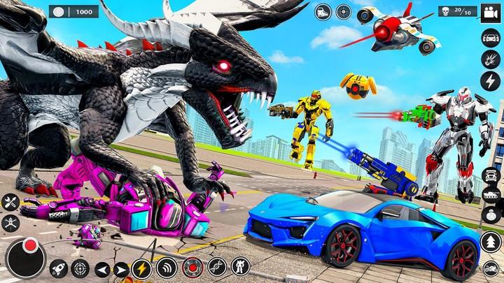 Bee Robot Car Transform Games Tangkapan skrin 1