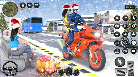 Superhero Bike Taxi Bike Games Screenshot 3