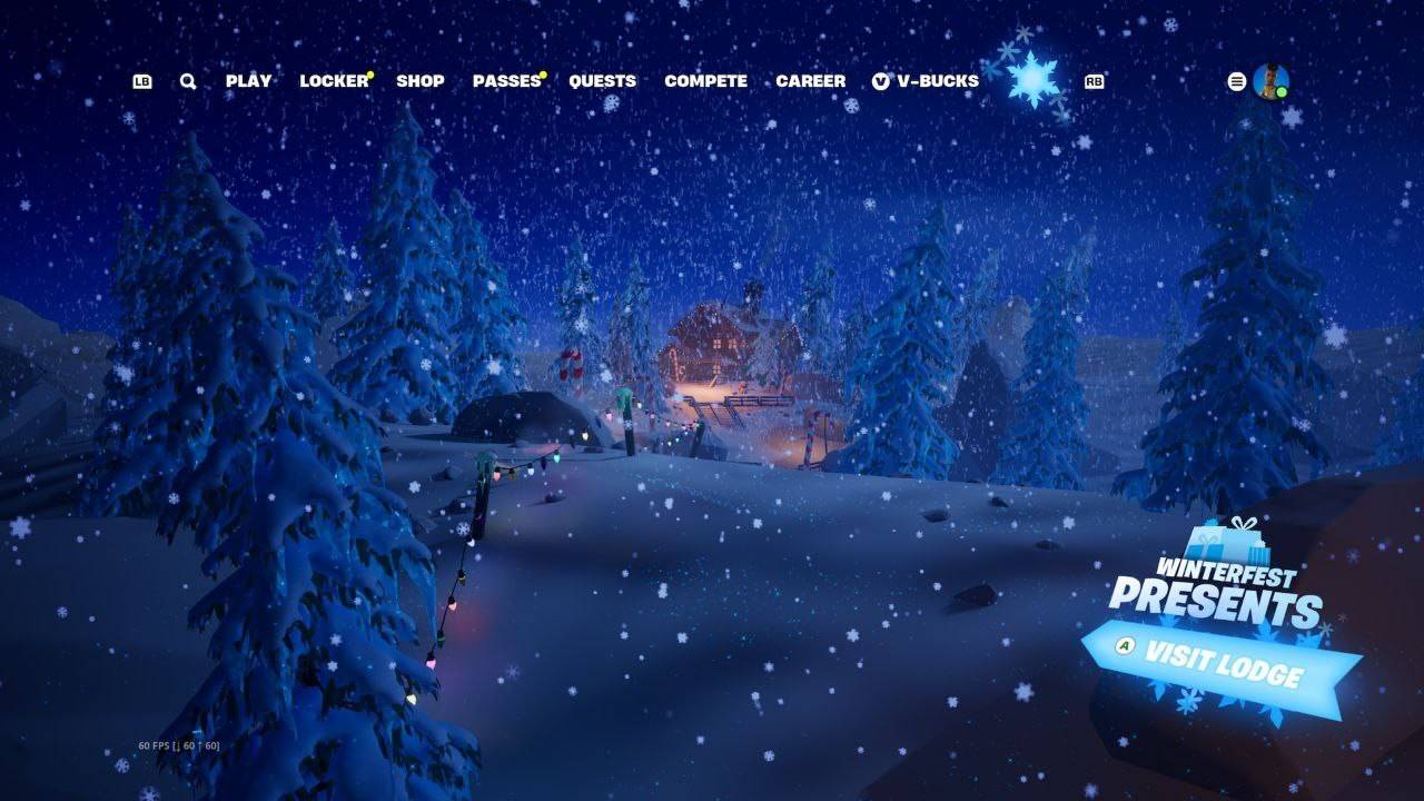 How to access the Fortnite Winterfest Lodge