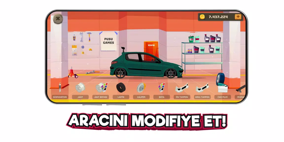 2d Car Series Tuning Game Скриншот 2