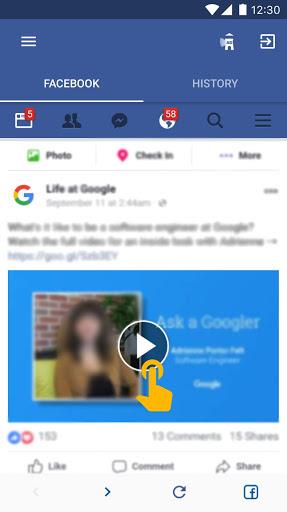 Video Downloader for Facebook Video Downloader Tangkapan skrin 3