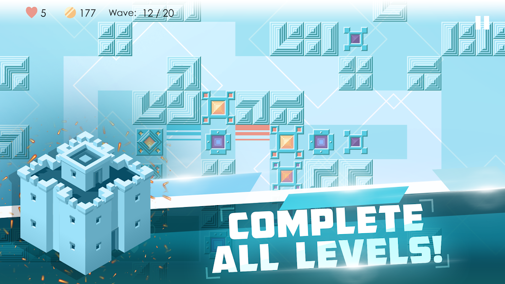 Mini TD 2: Relax Tower Defense Schermafbeelding 0