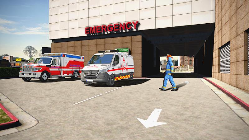 Hospital Driver Ambulance Game Captura de tela 3