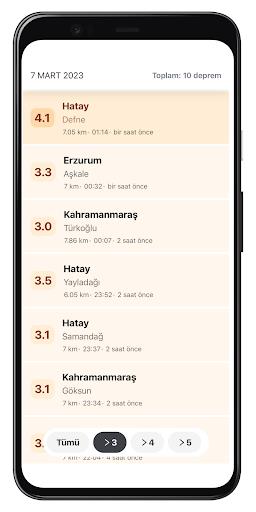 Zelzele Son 100 Deprem Tangkapan skrin 1