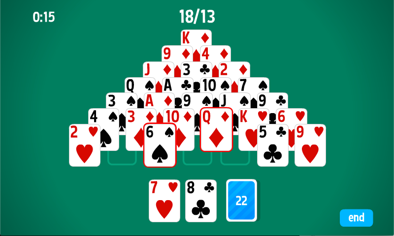 Pyramid Solitaire HD card game স্ক্রিনশট 3