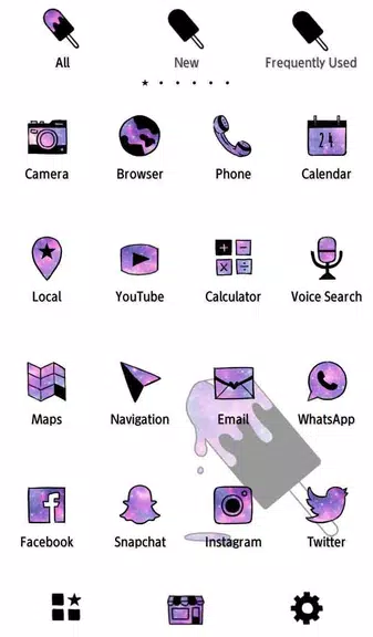 Popsicle Galaxy Theme Screenshot 2