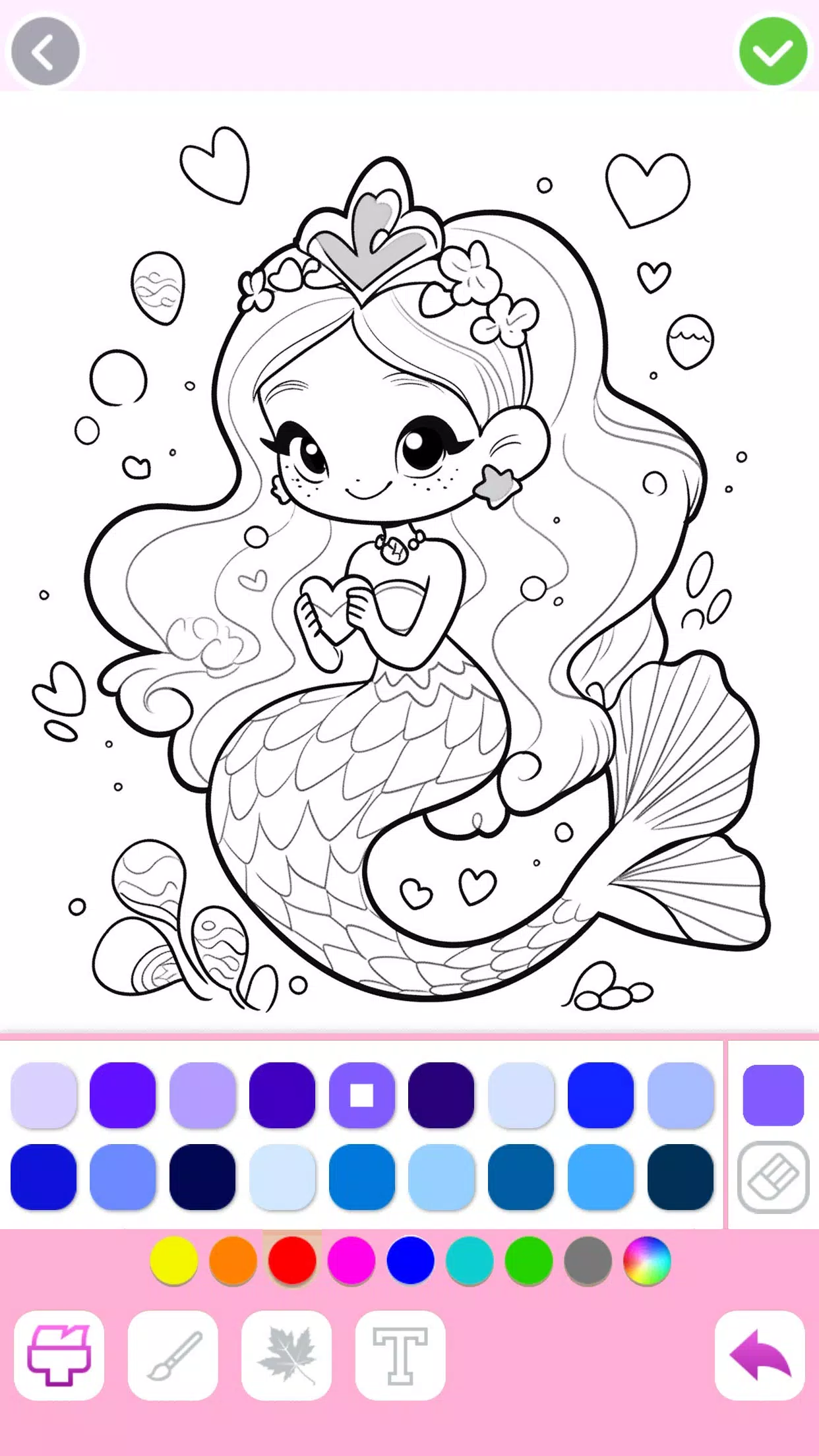 Mermaid Coloring:Mermaid games應用截圖第0張