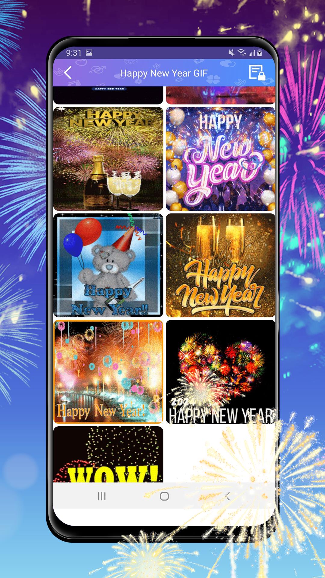 Happy New Year 2024 GIF Ảnh chụp màn hình 2