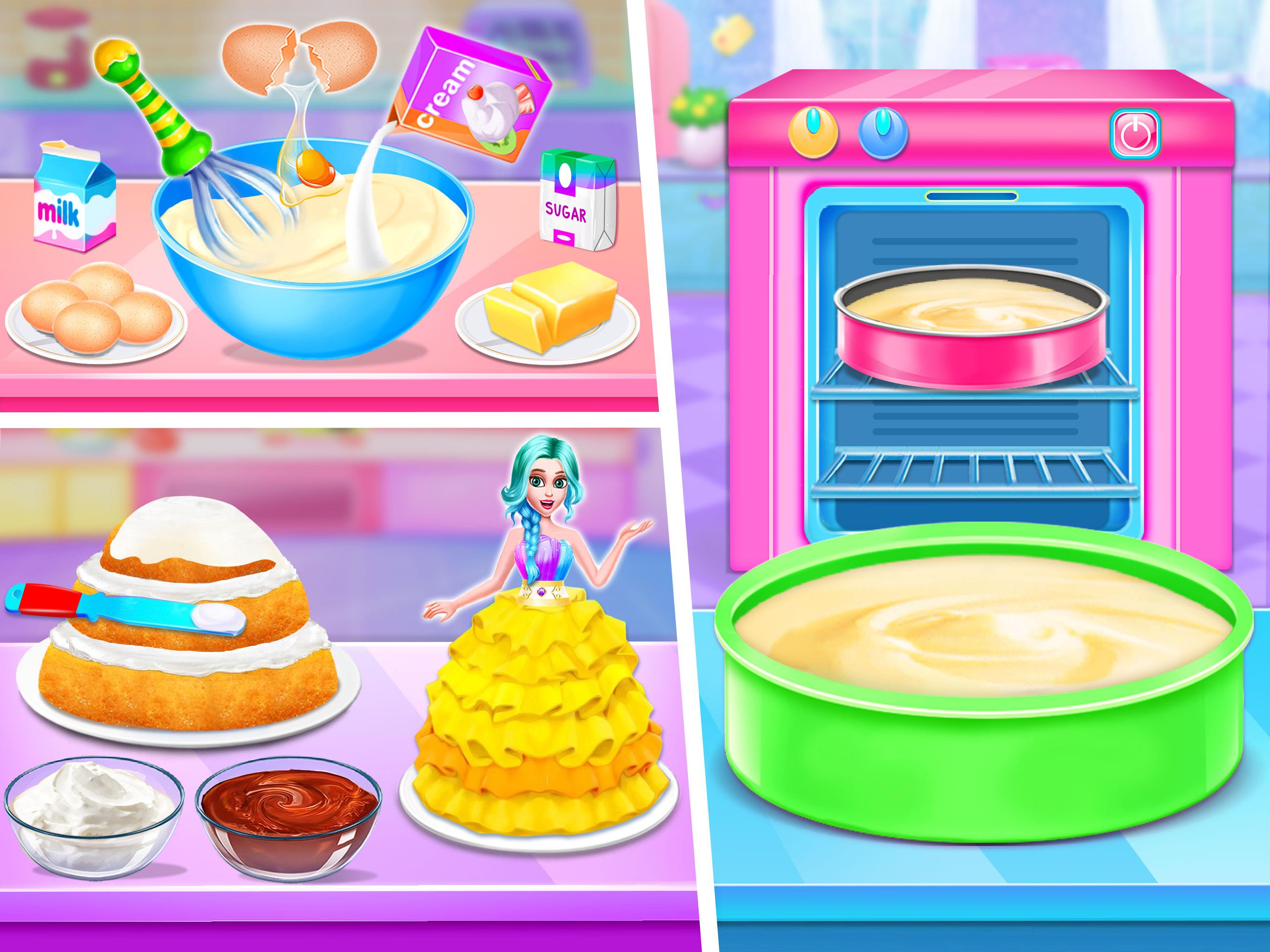 Doll House Cake Maker Game Capture d'écran 1