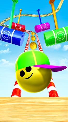3D Sky Rolling Going Ball Game Скриншот 2