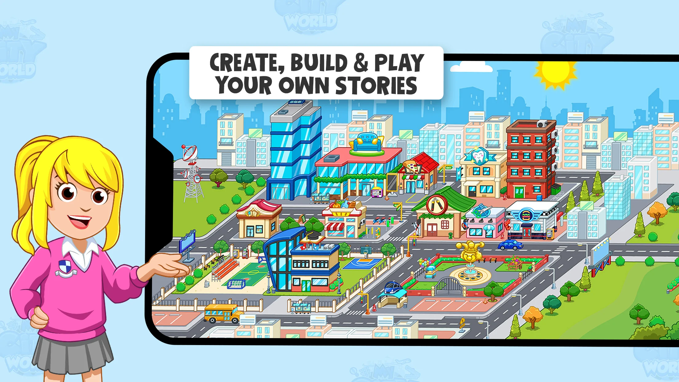 My Town World - Mega Doll City ภาพหน้าจอ 0