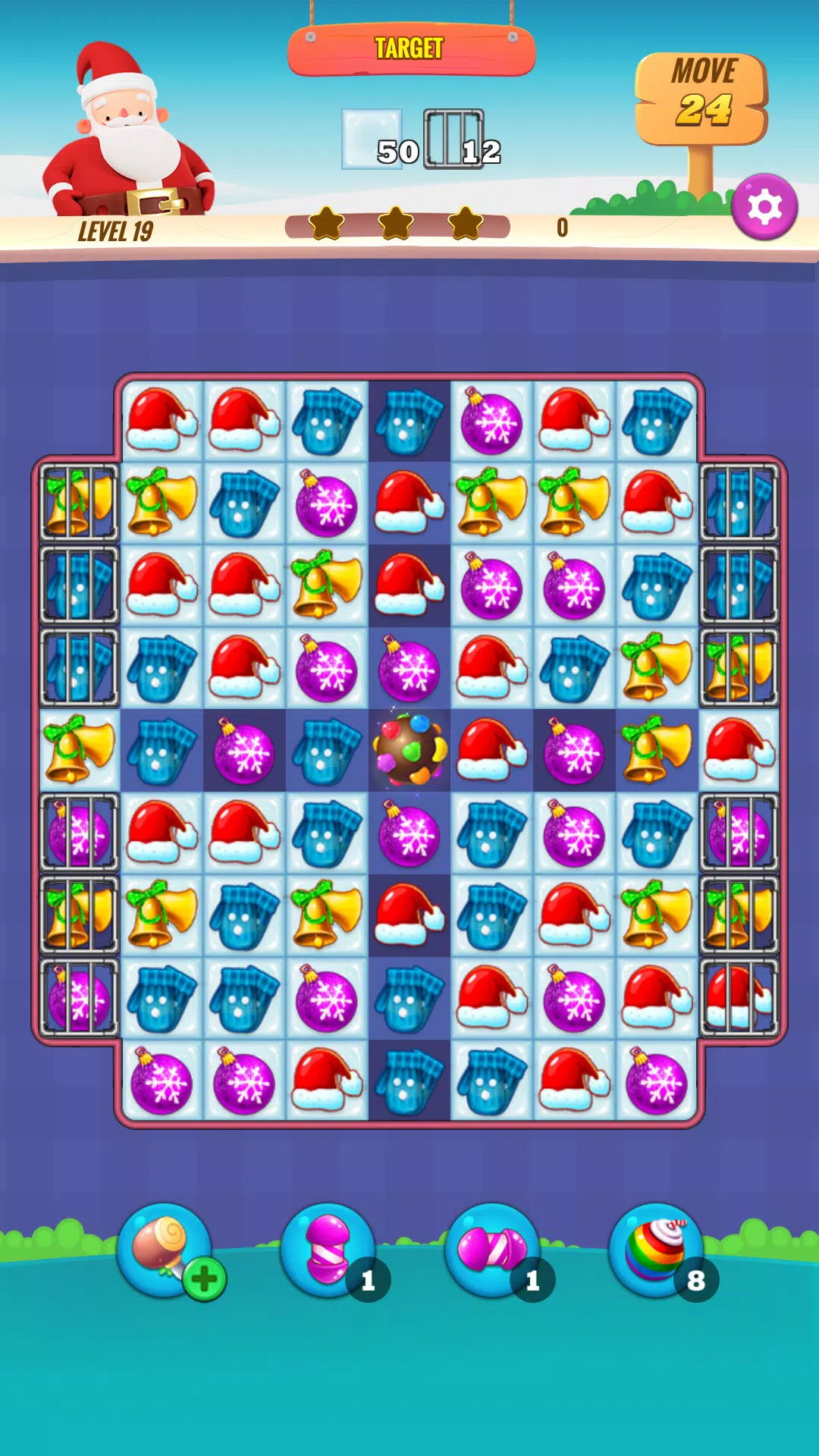 Christmas NewYear Match Game スクリーンショット 0