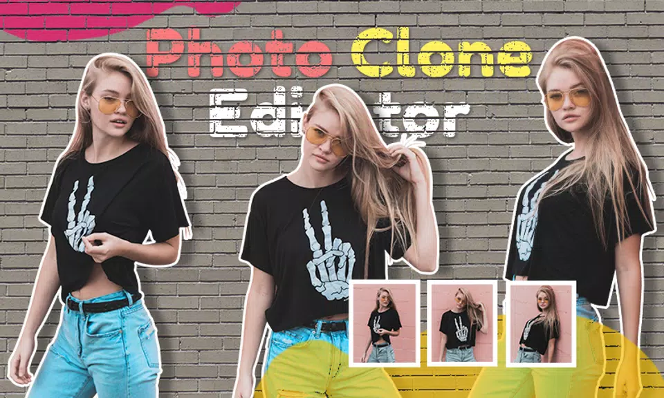 Photo Clone App twins Editor Zrzut ekranu 0