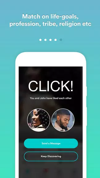 Africlick - African Black Dating & Networking App スクリーンショット 2