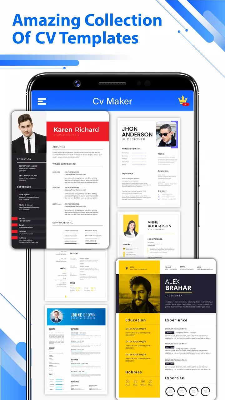 Resume Builder - PDF CV Maker應用截圖第2張