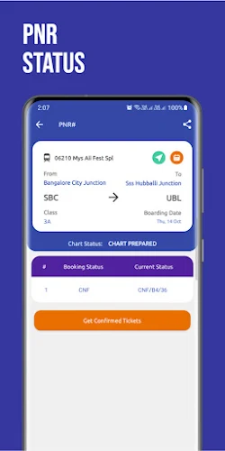 Train Ticket Booking App ဖန်သားပြင်ဓာတ်ပုံ 1