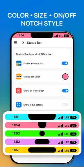 iCenter iOS 16: X - Status Bar ภาพหน้าจอ 3