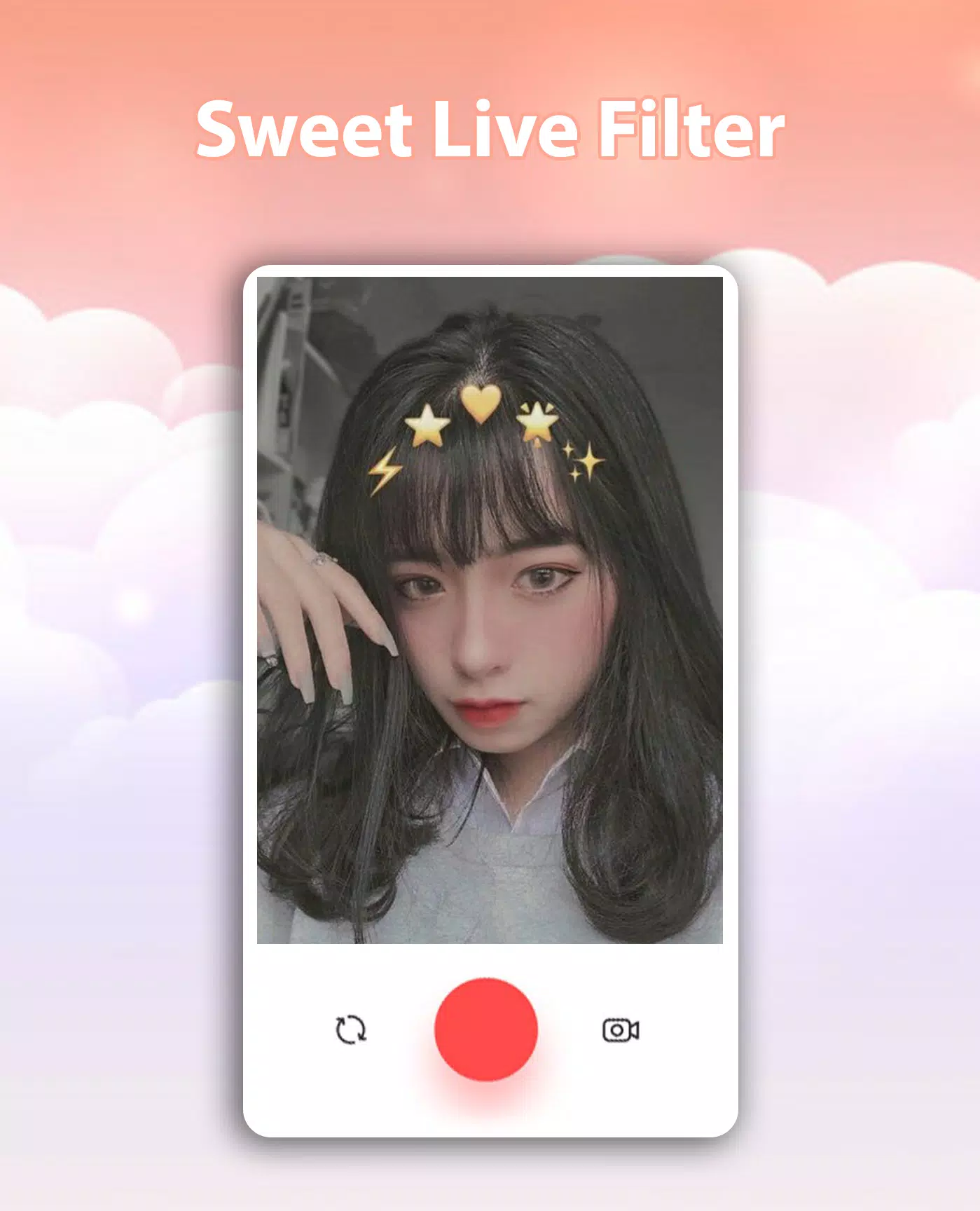 Sweet Live Filter Face Camera Captura de pantalla 2