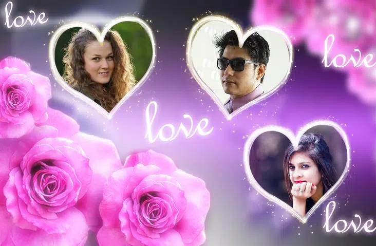 Love Photo frames Collage Ảnh chụp màn hình 0