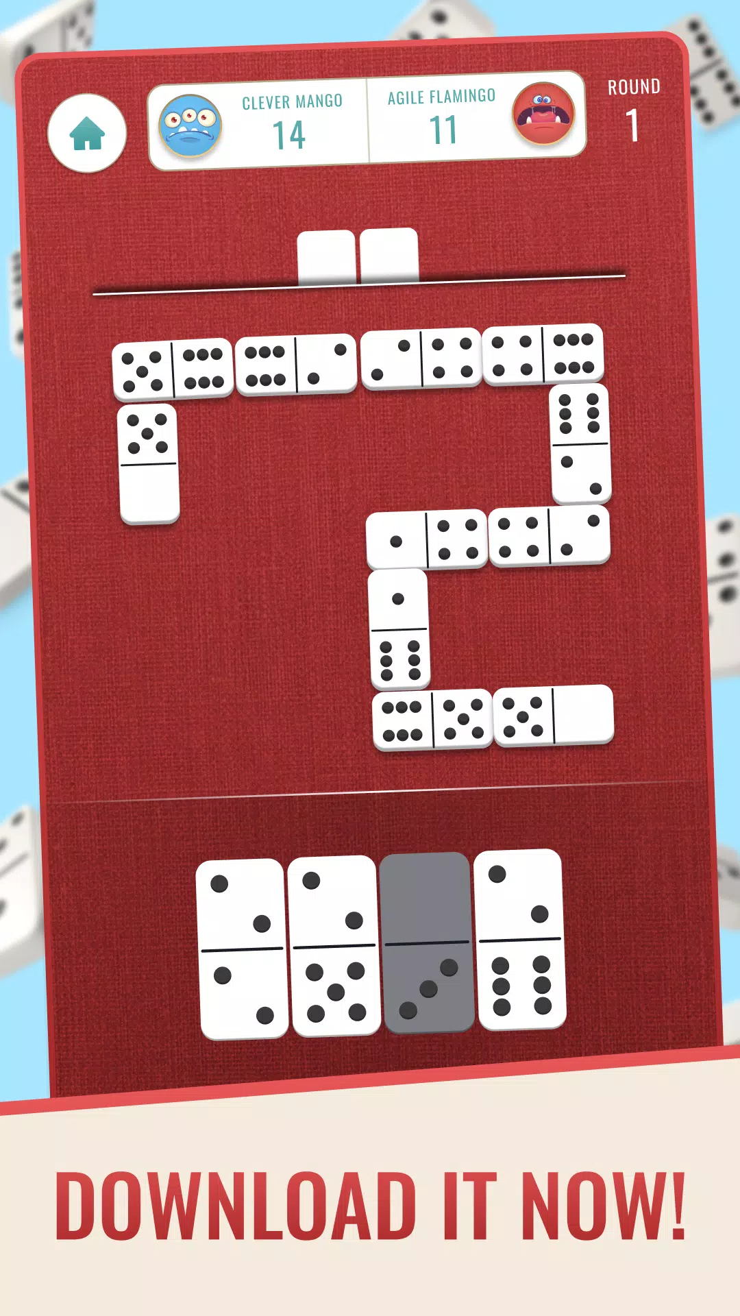 Classic Dominoes: Board Game Schermafbeelding 1