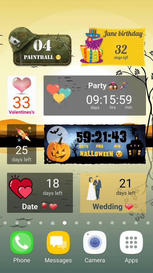 Countdown Days App & Widget Tangkapan skrin 1