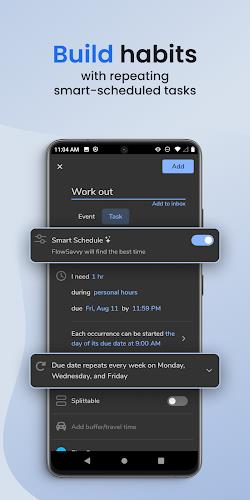 FlowSavvy: Time Block Planner स्क्रीनशॉट 1