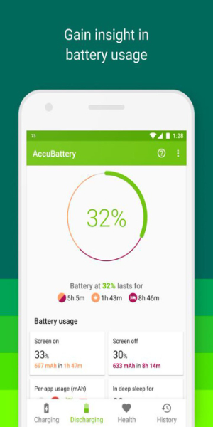 Accu​Battery ဖန်သားပြင်ဓာတ်ပုံ 1