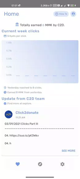 Schermata Click 2 donate 0