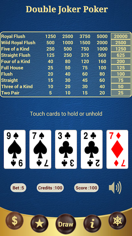 Double Joker Poker Ekran Görüntüsü 0