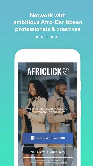 Africlick - African Black Dating & Networking App ภาพหน้าจอ 0